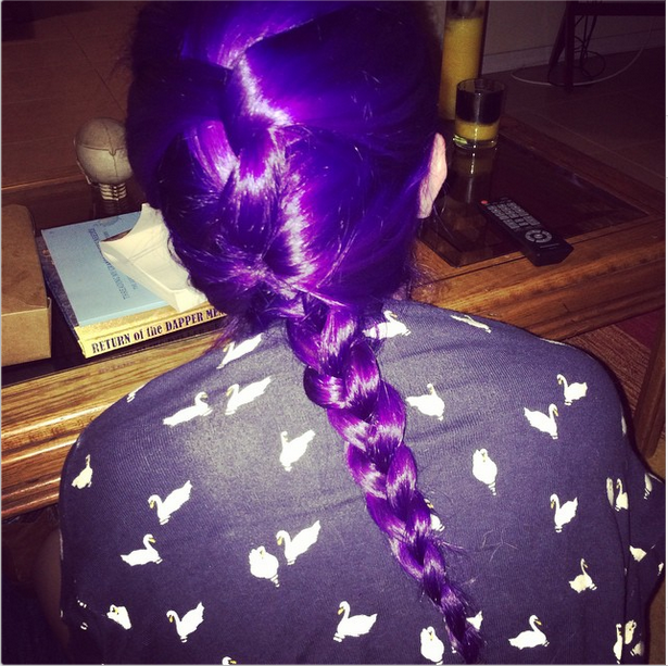 The always lovely Gaby Dunn's hair braided by Kristen Mortensen